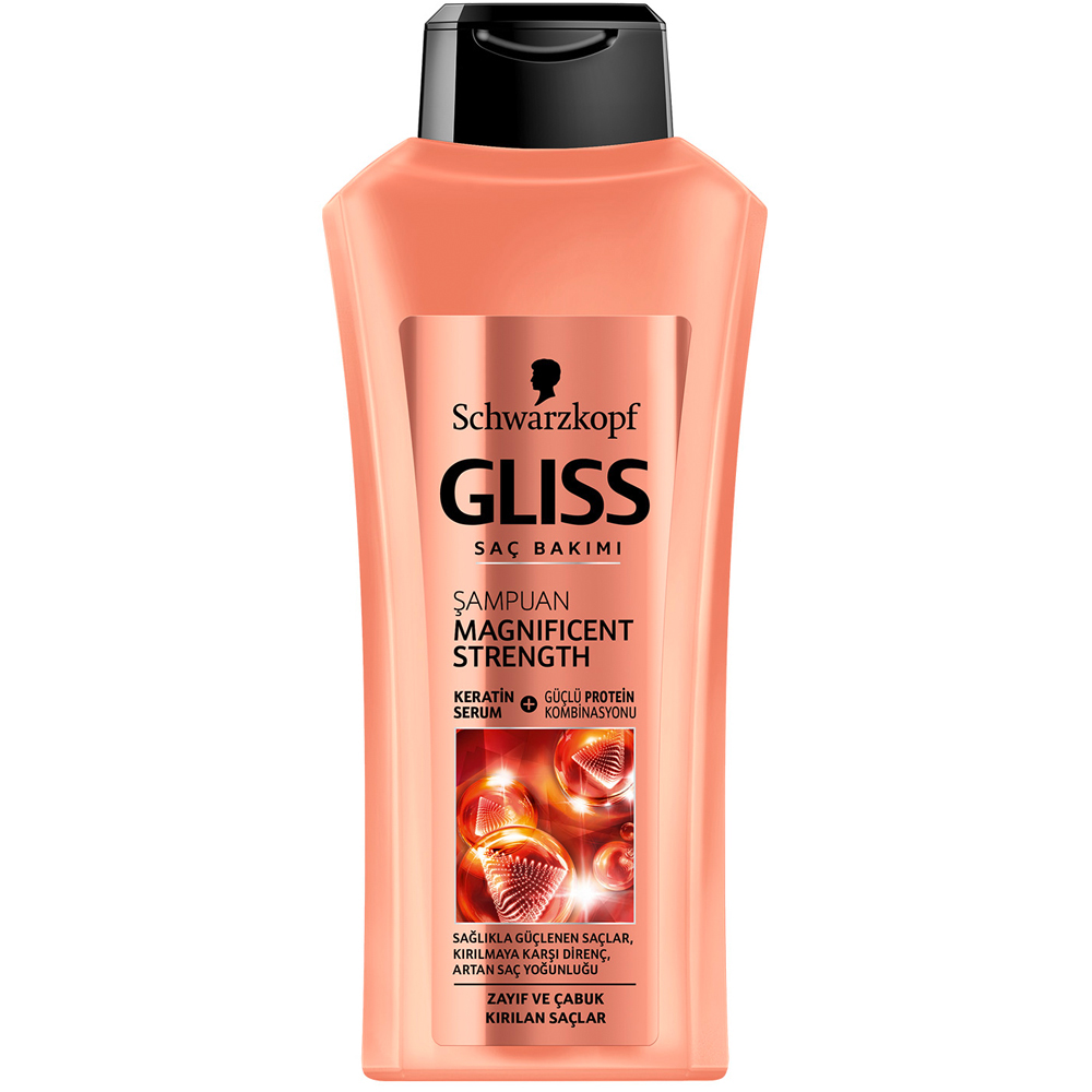 Schwarzkopf Gliss Magnificent Strength Zayıf ve Çabuk Kırılan Saçlar İçin Şampuan 400 ml