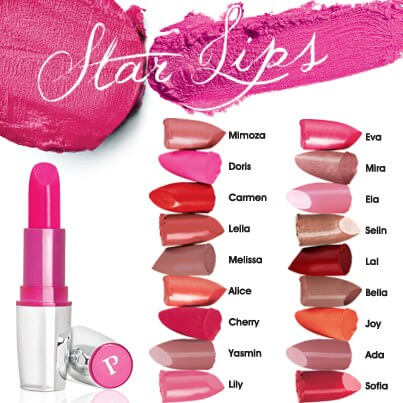 Pastel Star Lips Ruj Renkleri